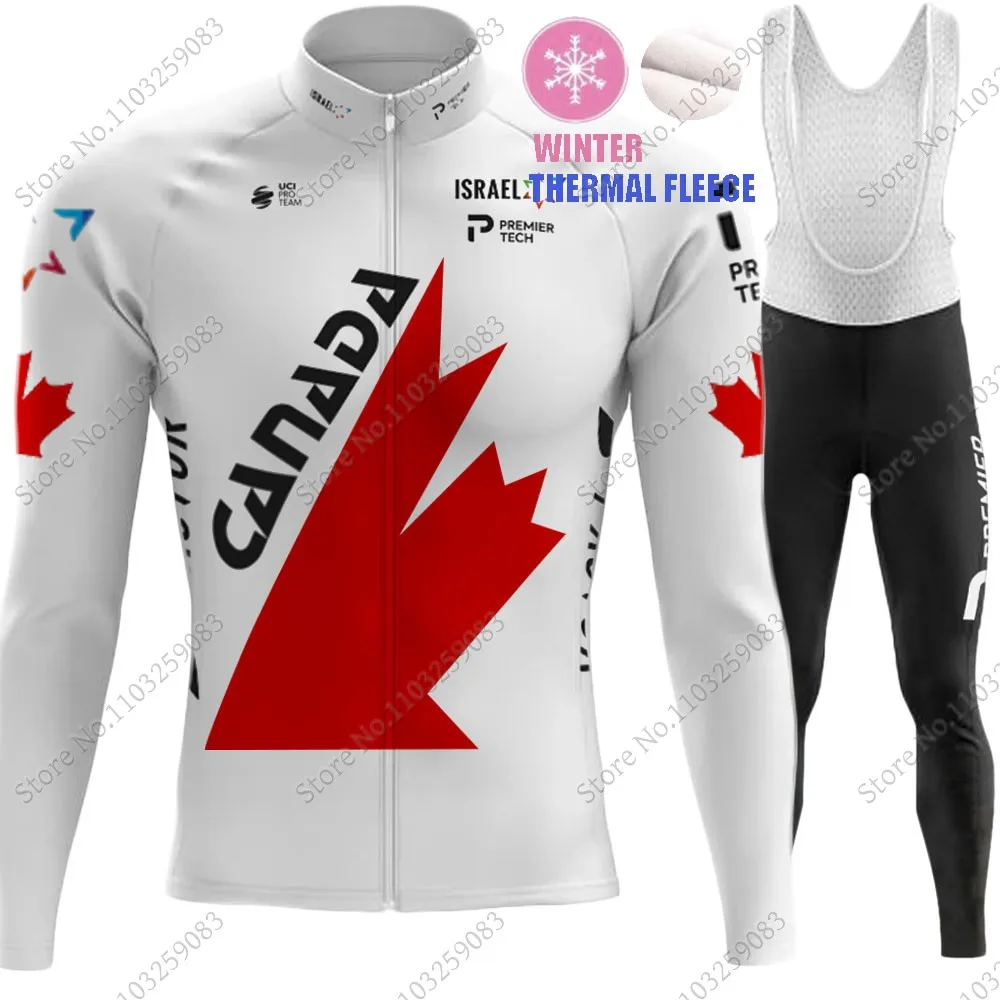 Israel-Team Cycling Jersey IPT Set Canada long Sleeve Clothing Men Road Bike Shirt Suit Bicycle bib Pants MTB Wear