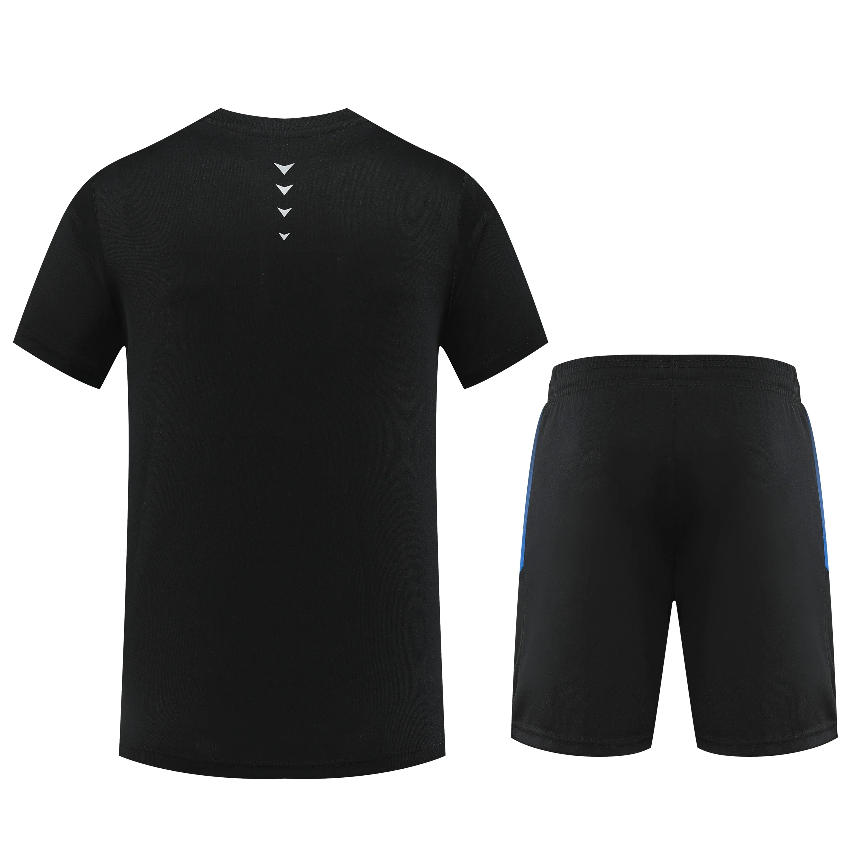 Men Running Sets Quick Dry Sport Workout Suits Gradient Color Fashion Outdoor Training Jogger T-shirts And Shorts