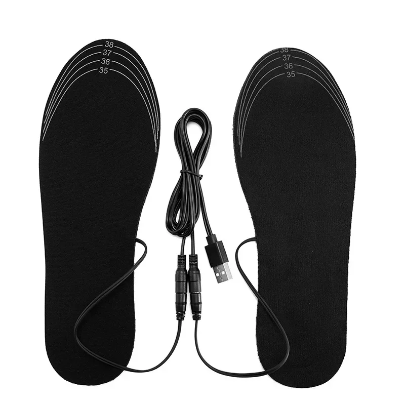 USB wiederaufladbare beheizte Einlegesohlen Größe 35–46 DIY anpassbare elektrisch beheizte Schuhe Pad für Outdoor-Skifahren Winter Fußwärmer – Detail 5