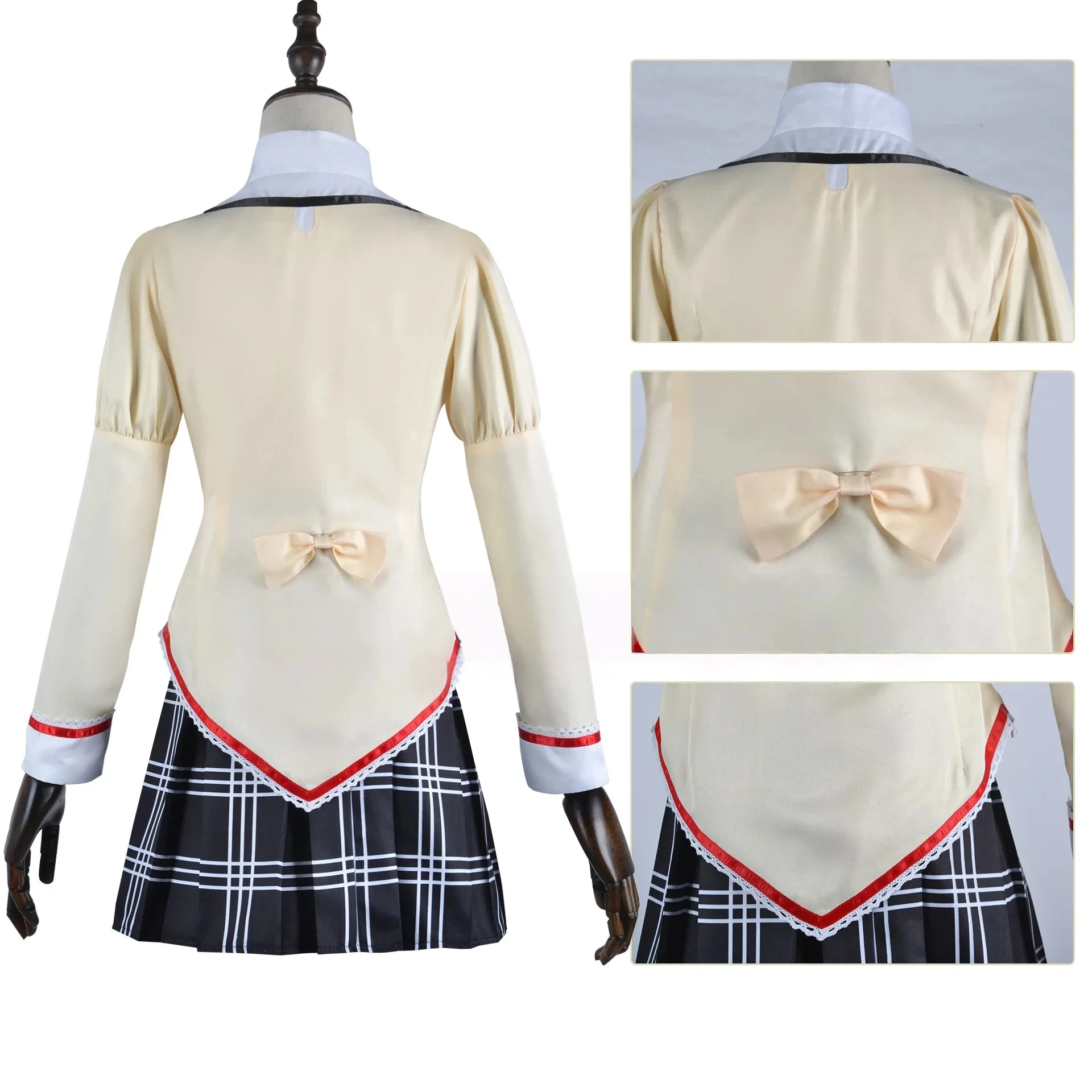 Puella Magi Madoka Magica-Inspired Madoka Kaname School Uniform Costume for Women (Unofficial)