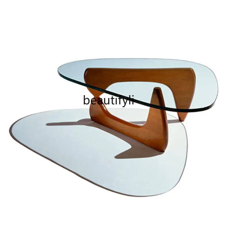 

Чайный столик yj, Простой Современный дизайнерский чайный столик из закаленного стекла