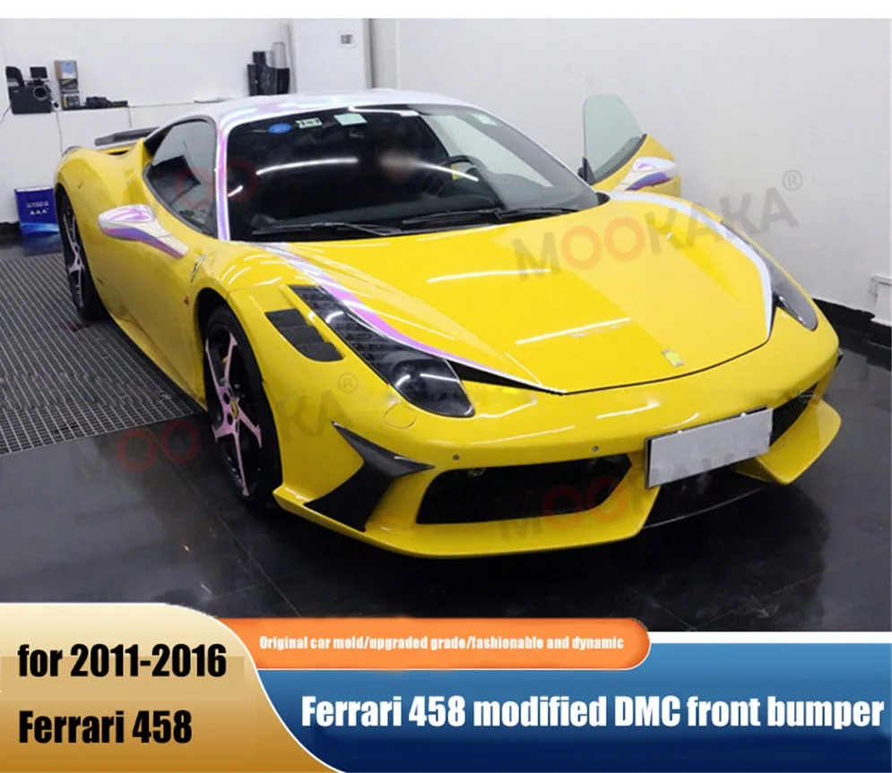 For Ferrari 458 2010-2016 Refitting Misha Large Front Leaf Plate Cover Rear Bar Car radio Upgrade Surround Kit Body Kits Refit