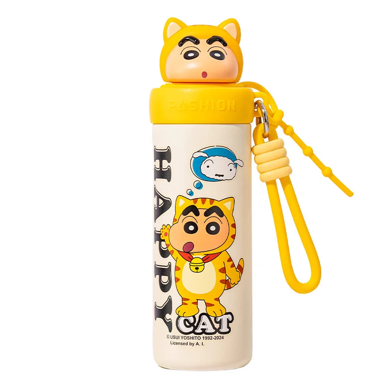 Crayon Shin-Chan Water Cup Cartoon Mug Girls Practical Water Cup Large Capacity Students Cute Portable Water Cup Children'S Gift