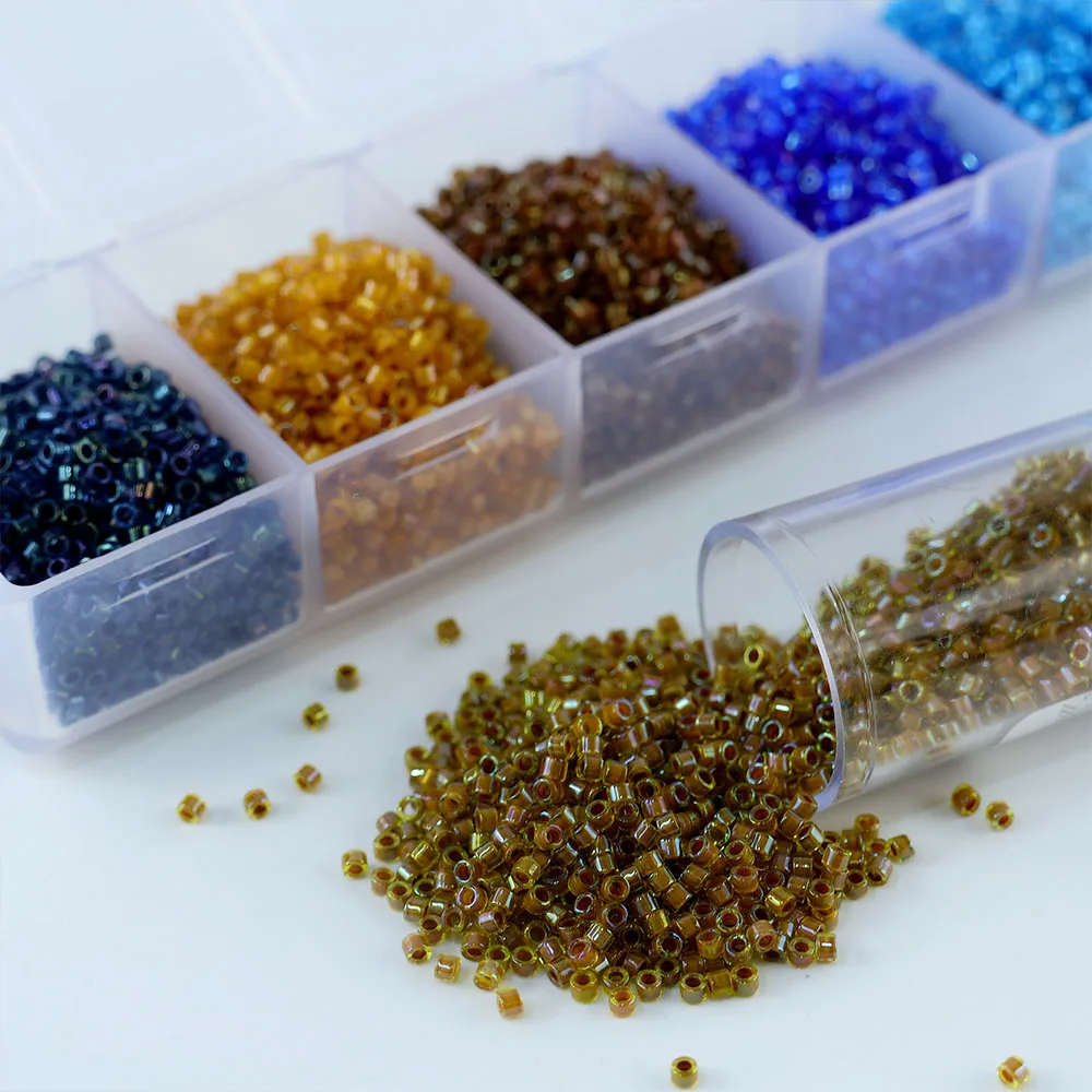 Miyuki 10g Packung, importiert aus Japan, Dileca11/0 gefärbte Kernperlen, Schmuckzubehör, geeignet für alle Arten von DIY. – Detail 1