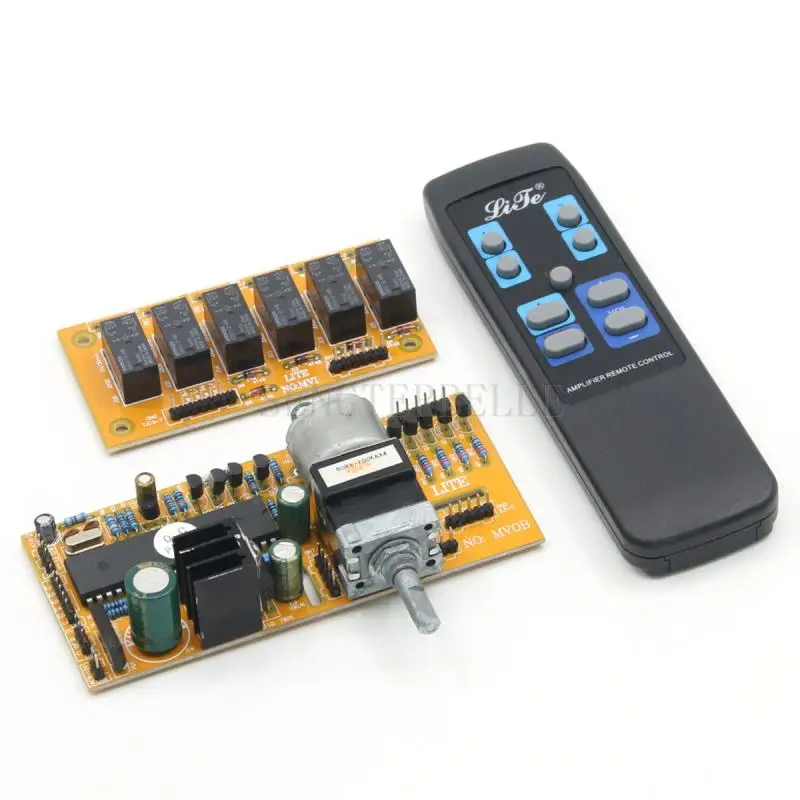 

MV04 Four Channel Remote Control Volume Kit Signal Selection VR Effect (Supporting Balanced Input / Output)