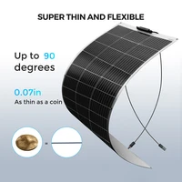 Semi-flexible Solar Panel Panneau solaire semi-flexible monocBN allin, panneau solaire pour montres, bateau, voiture, maison, 1200W, 600W, 480W, 120 W, 18V, 1 à 10 pièces, 120 W au choix 3