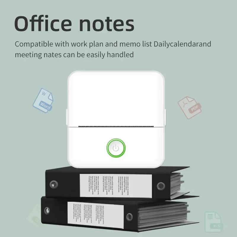 GlowMartHot Selling Mini Printer Handheld Inkjet Print For Small Business Portable Pocket Printer AI Drawing