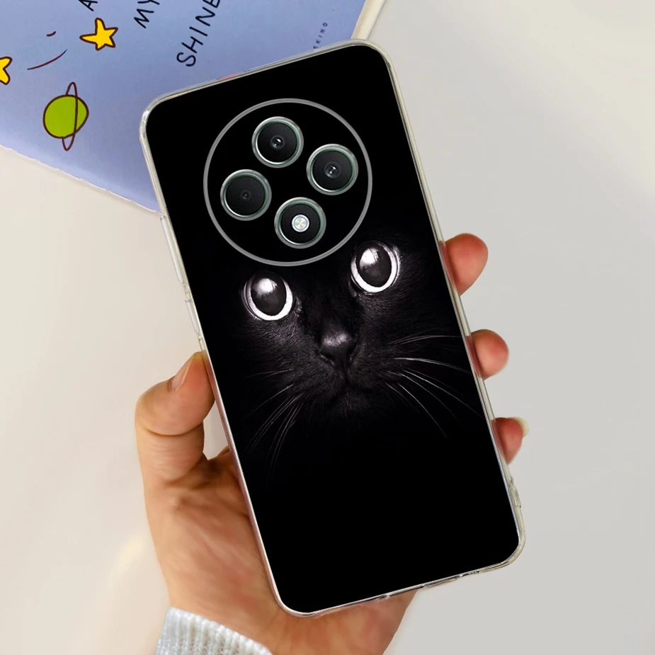 Cute Cat Cartoon Painted Soft Silicone Phone Case Cover