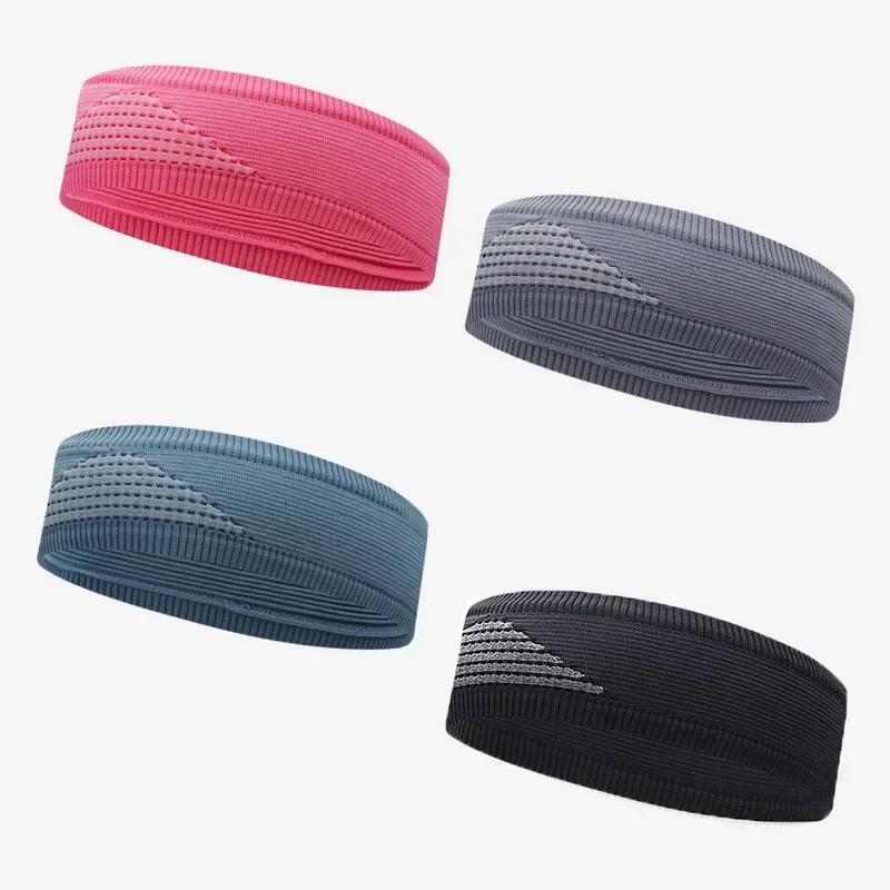 Sports Sweatband Anti-slip Absorbent Sweat Headband Cycling Work Out Fitness Yoga Athletic Running Hair Band Men Women Headwear