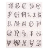 Alphabet Letters Transparent Clear Silicone Stamp Seal DIY Scrapbooking Photo Album Clear Stamp 2
