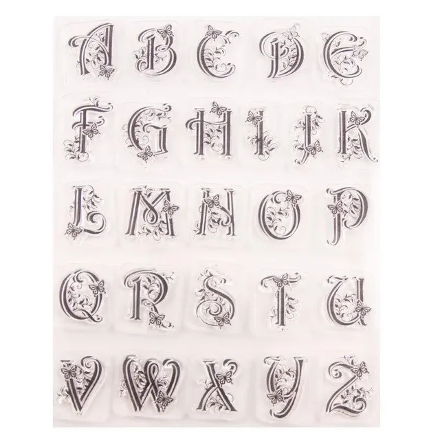 Alphabet Letters Transparent Clear Silicone Stamp Seal DIY Scrapbooking Photo Album Clear Stamp 2