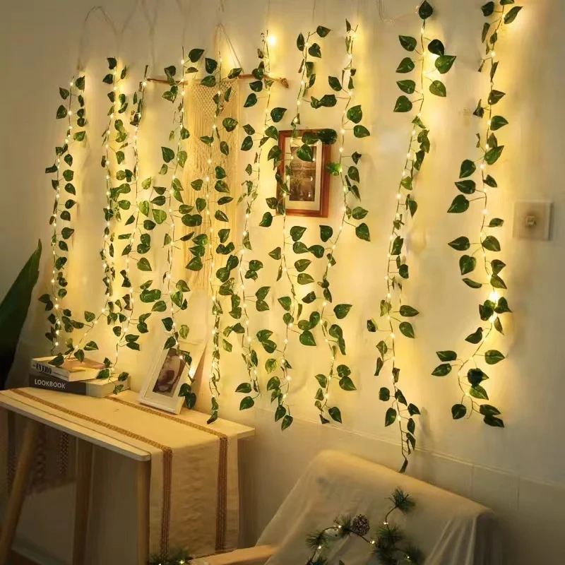 Enchanting Ivy Fairy LED String Lights - Indoor Decorative Garland with Battery Operation
