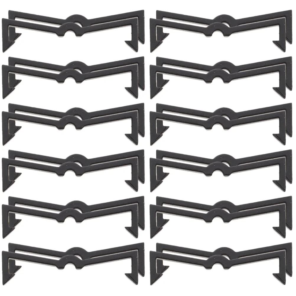 50 Pcs Black Peg Board Peg Hooks Pegboard Hooks Clips Peg Hook Locks