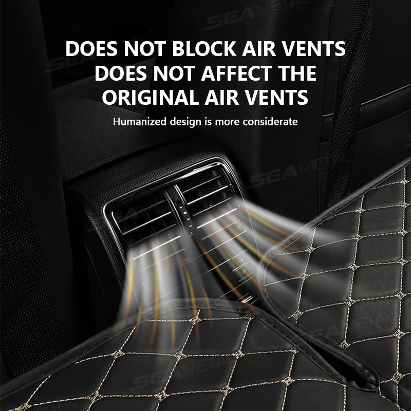 Car Sleeping Mattress Car Travel Bed for Rear Seat Foldable Wear-Resistant PU Travel Mattress for Car Traveling Suv Sedan