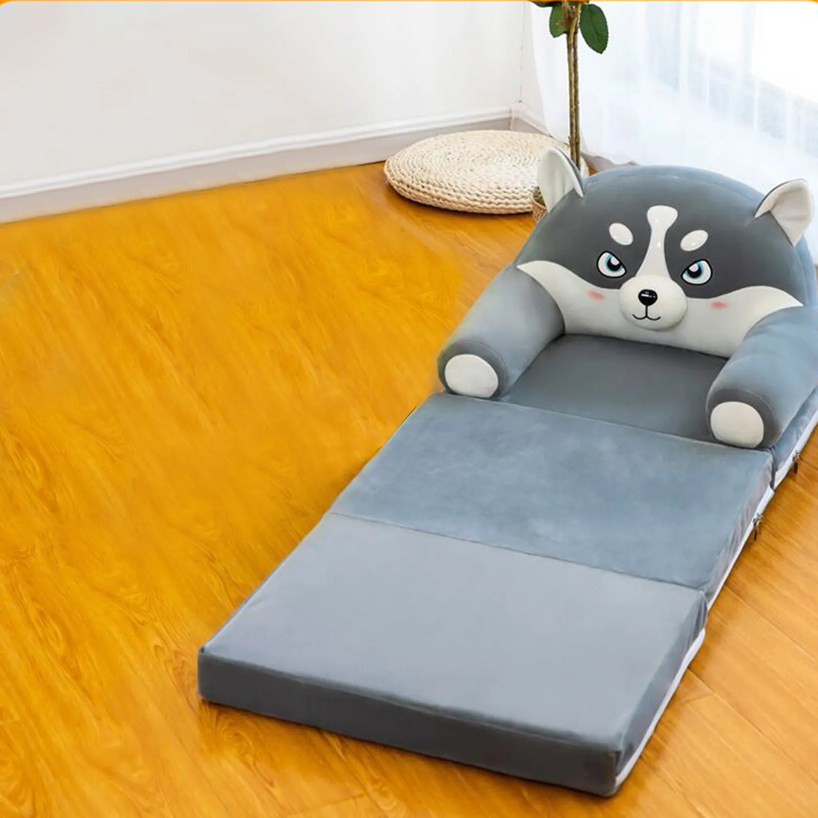 Children Sofa Foldable 2 In 1 Armchair Cover for Car Seats