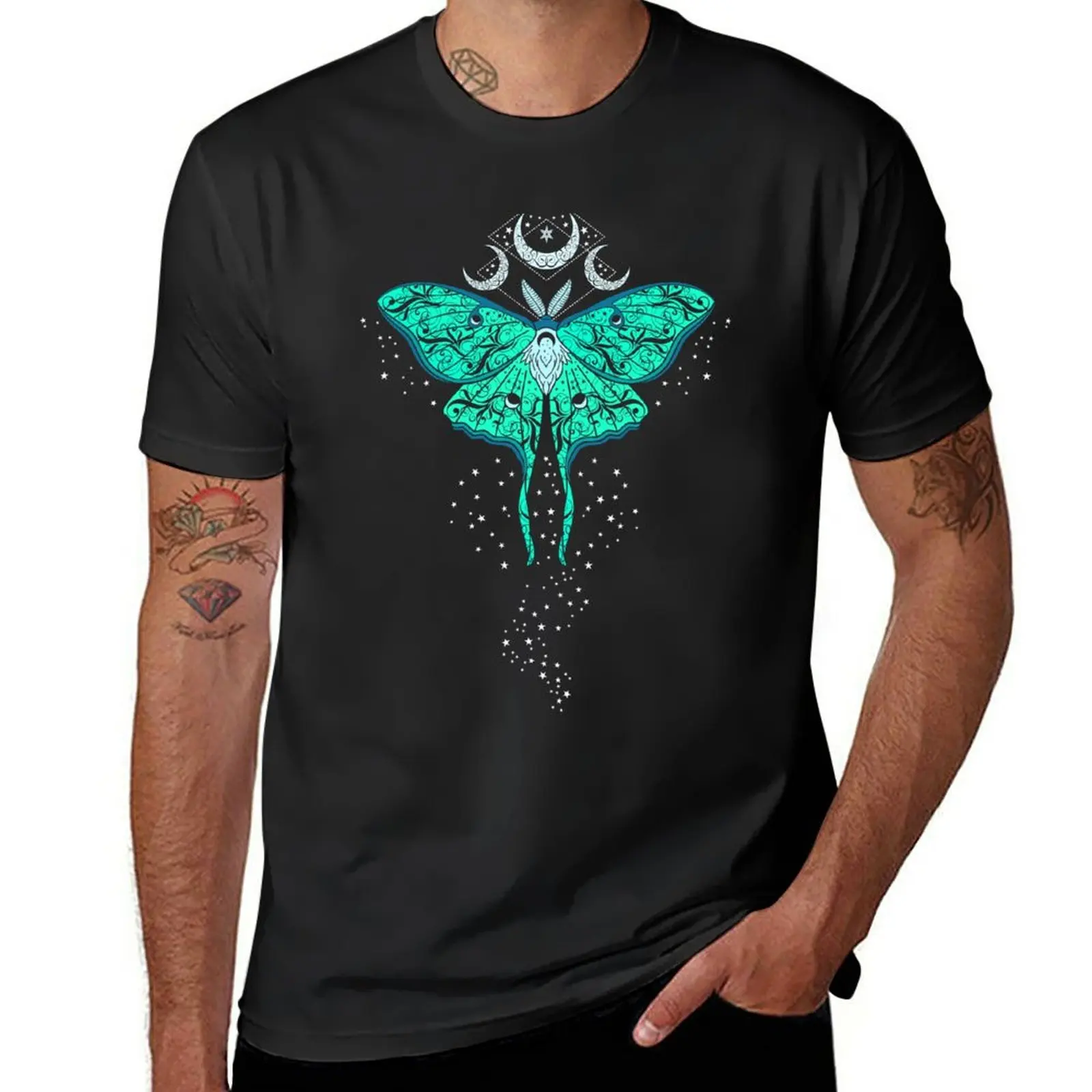 

New Celestial Luna Moth T-Shirt Tee shirt summer tops anime clothes quick-drying t-shirt mens t shirts casual stylish