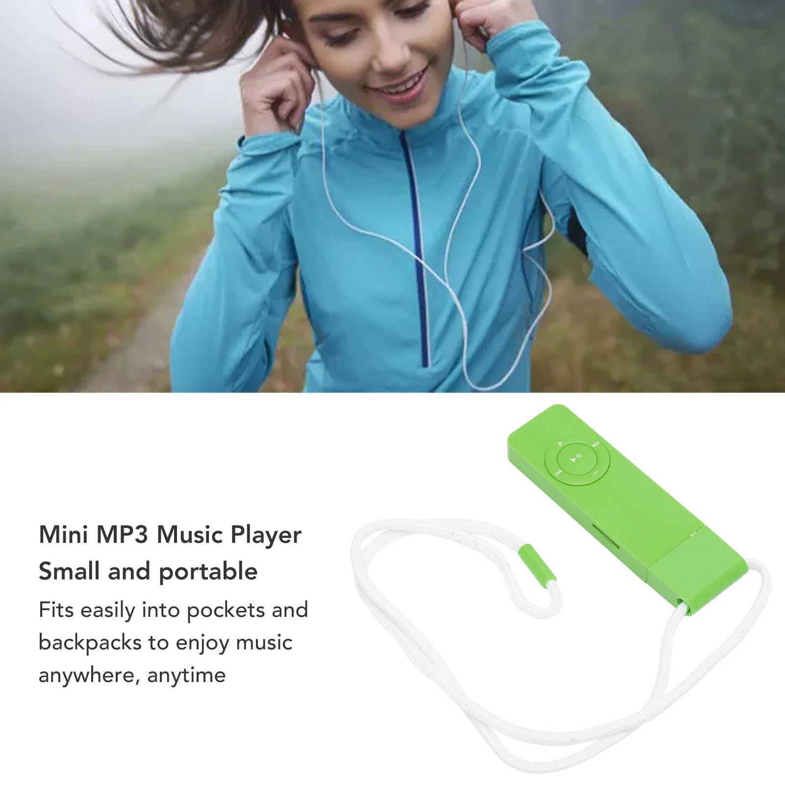 Mini MP3 Player USB in-line Card U Disk MP3 Player Lossless Sound Music Media Player for Students Running Travel MP3 Player