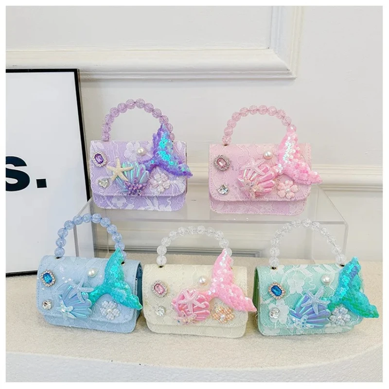 Sequin Starfish Princess Crossbody Bag
