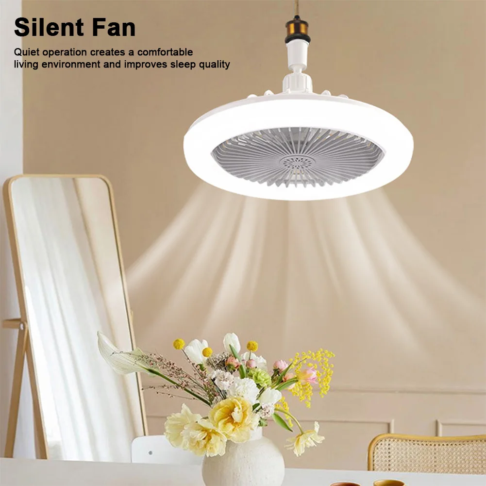 Description Picture 5 of item30W E27 Electric Fan Lamp 360 Rotating Aromatherapy Fan Lamp Remote Control LED Light Aromatherapy Fan Dimmable for Home Kitchen