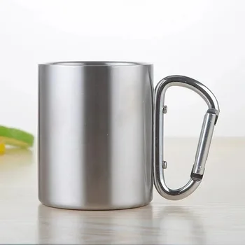 Stainless Steel Carabiner Travel Cup 1
