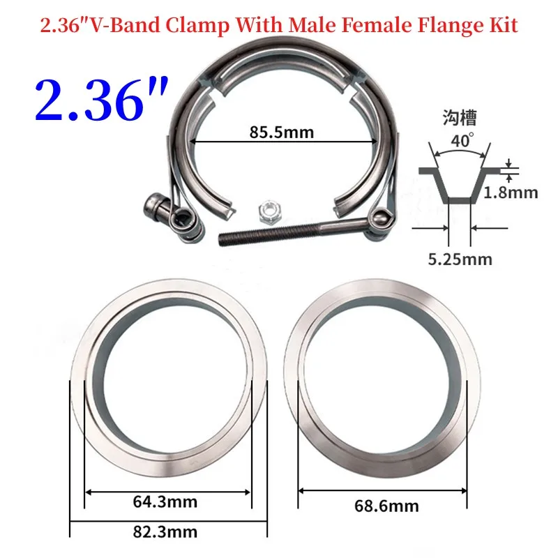 Masculino Feminino Flange Kit 1.5 Polegada-6 Polegada
