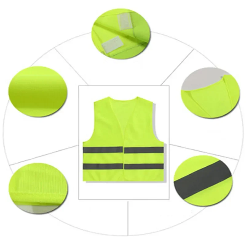 Reflective Safety Vest Plus Size Working Clothes High Visibility Day Night Warning Traffic Construction