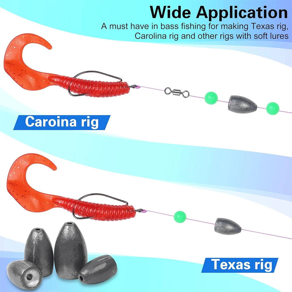 5Pcs Flipping Bullet Fishing Weights 6