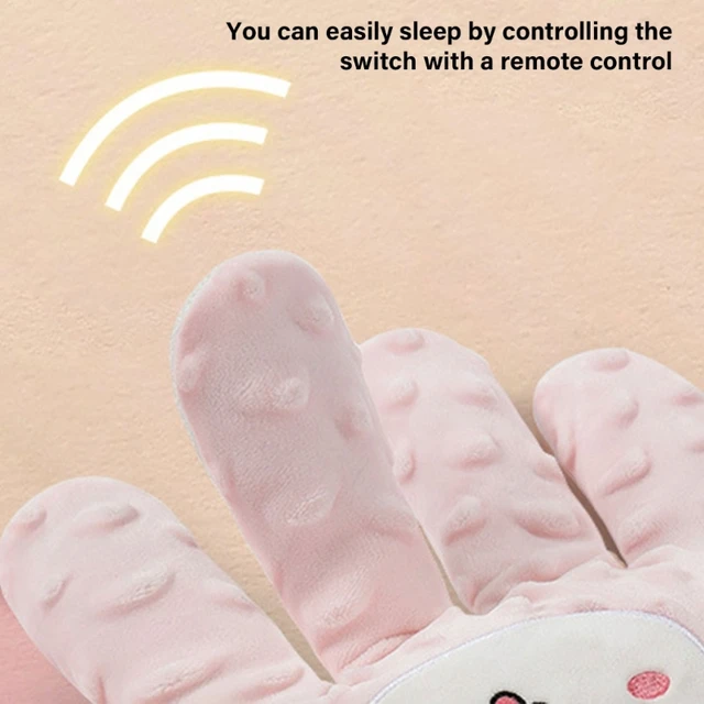 1 Set Gentle Vibration Hand Pillow for Toddler Sleep and Relaxation with Remote 5