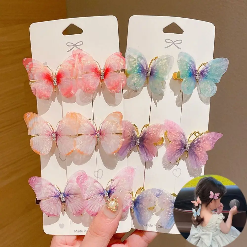 Fermagli Per Capelli A Farfalla Viola - Barrettes Sweet Girl Per Donna