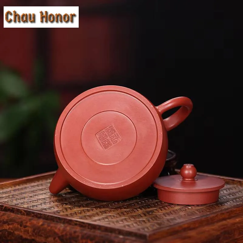 180ml Classic Yixing Raw Ore Dahongpao Purple Clay Teapot Ball Hole Filter Tea Pot Household Handmade Kung Fu Teaset Customized