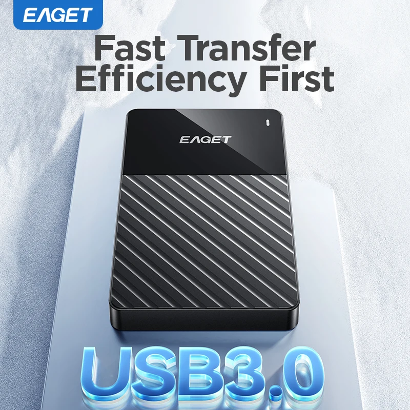 Eaget Portable External Hard Drive 5Gbps 250GB 320GB 500GB 1TB USB3.0 Storage Compatible for PC PS4 PS5 Laptop external hard drive hard drive