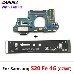 Enhanced USB Charging Port Micro Dock Connector Board with Main Flex Cable (S20 FE 4G USB Main)