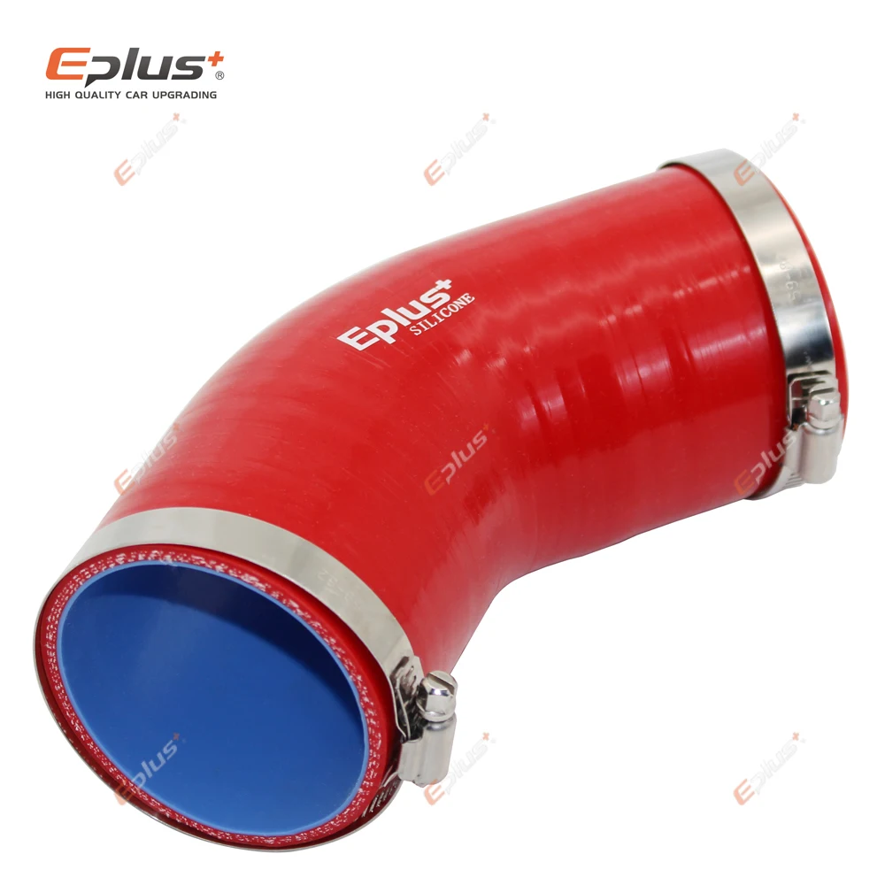 Silicone Hose Silicone Hose Connector EPLUS Universal Silicone Tubing Hose 45 Degrees Connector for Car Intercooler Turbo Intake Pipe Coupler Red Multi Size