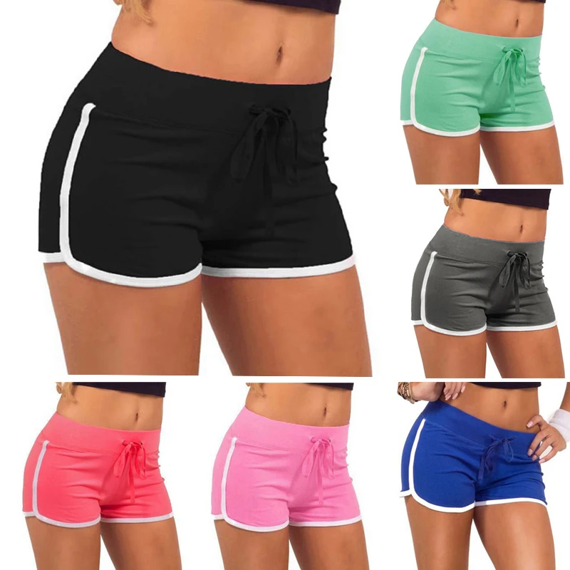 

Sports Shorts Women's Casual Solid Fashion Gym Yoga Shorts Candy Hot Pants Shorts Fitness Training Shorts