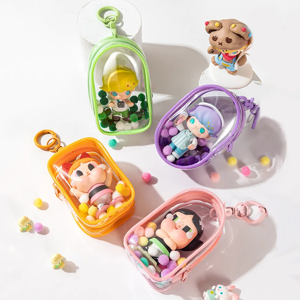 Jewelry Storage Box Transparent Storage Bag Mystery Box Keychain Bag Thickened Wallet Cute Doll Display Out