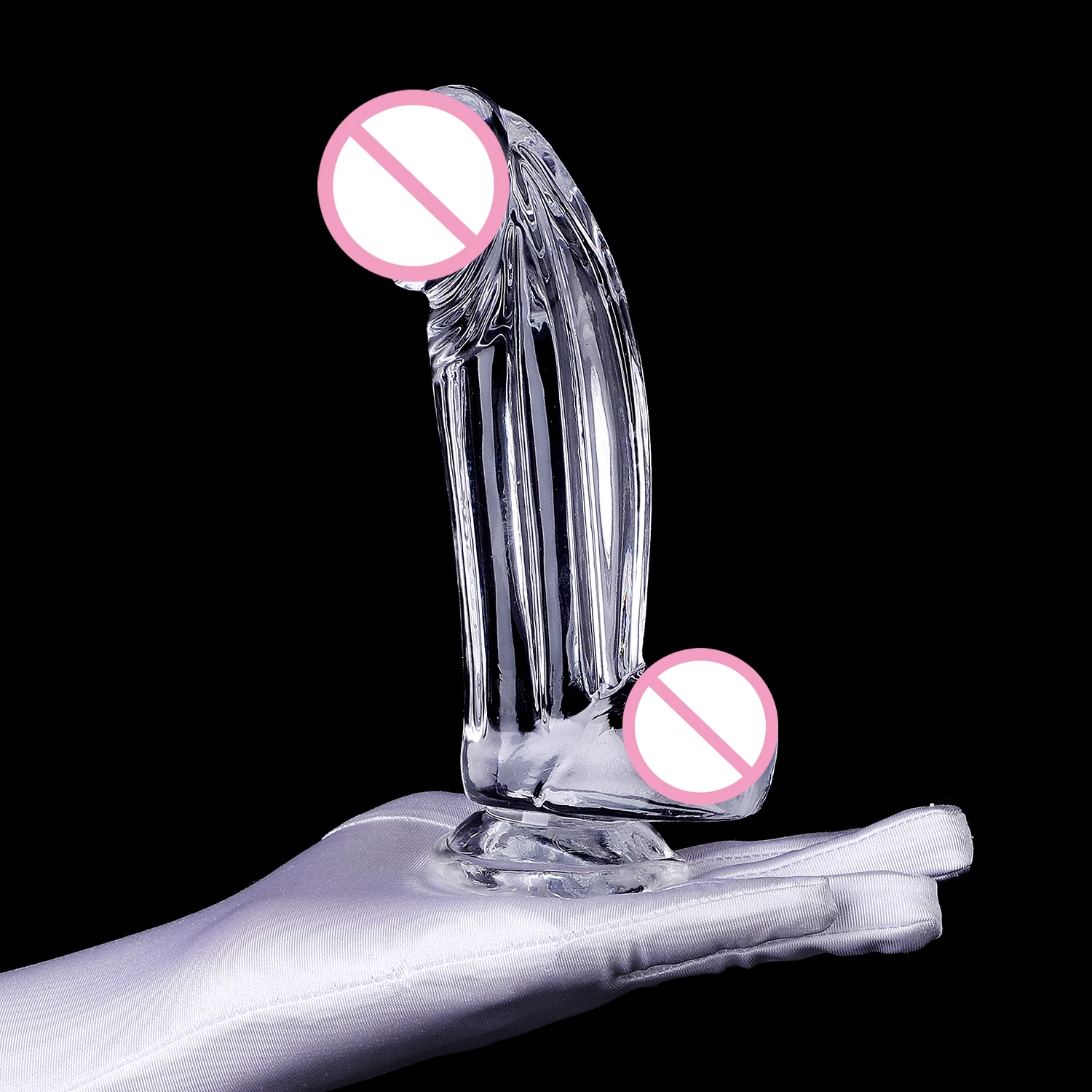 Transparent Thick Realistic Dildo with Suction Cup for Women Sex Toys