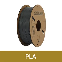 Premium 3D Printer Filament - 1KG Spool, 1.75mm Diameter, Bubble-Free PLA, PETG, TPU, ABS (PLA Gray)