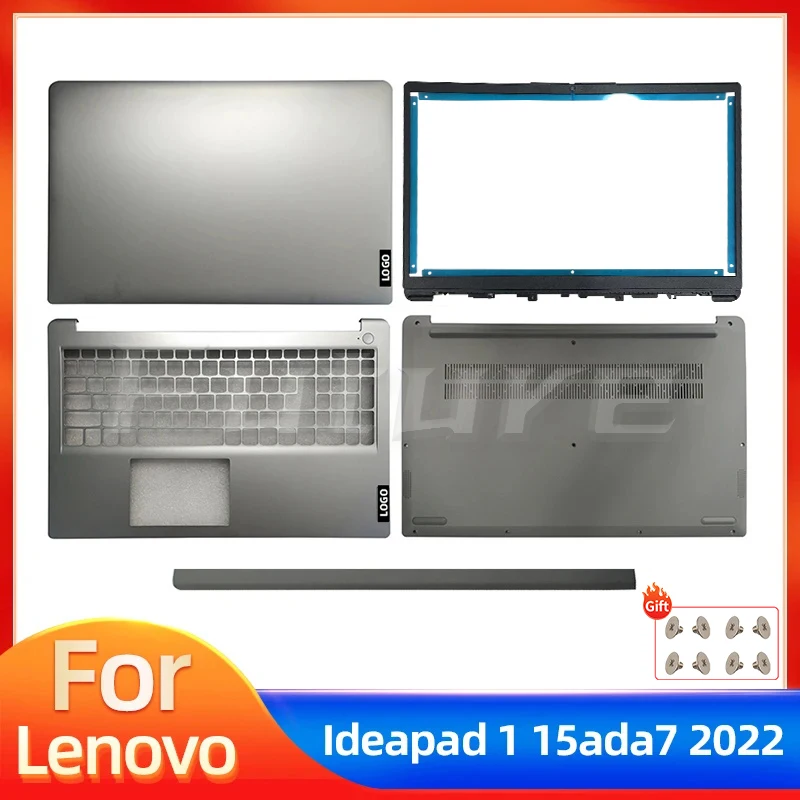 Новинка, оригинальная задняя крышка для Lenovo Ideapad 1-15 1-15ADA7 15AMN7 15ALC7 2022 дюйма, подставка для рук, Нижняя крышка, серебристый корпус