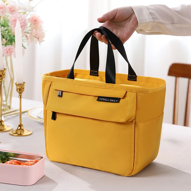 New Lunch Bags Insulated Leather Food Bags for Women Portable Zipper  Thermal Lunch Box Picnic Travel Food Bag Wholesale - AliExpress