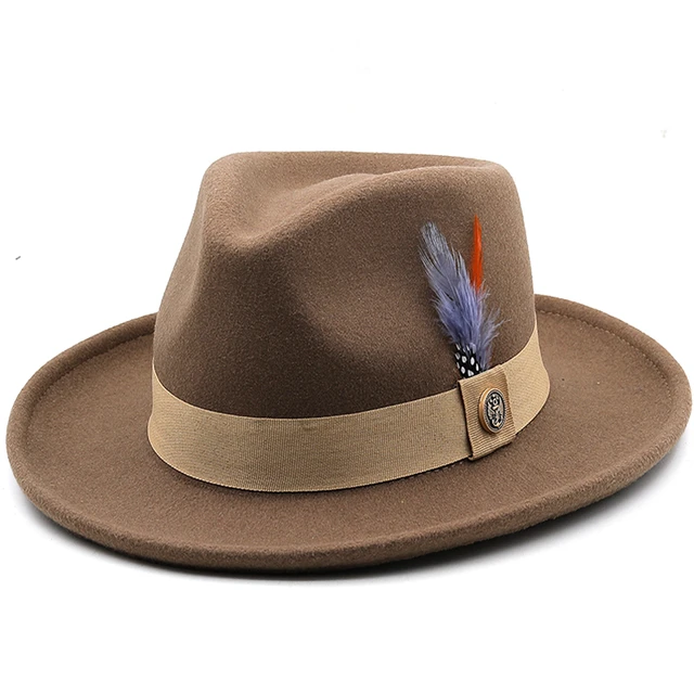  Cowboy Hat Feathers Men