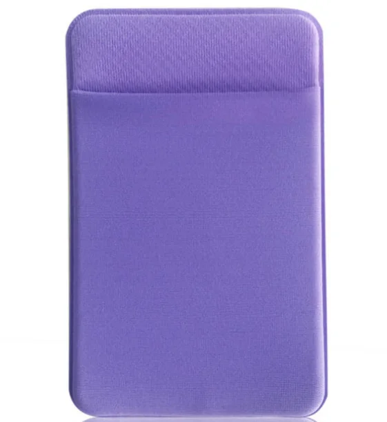 Wallet Card Holder Card Holder Credit Card Holder Card Wallet ID Card Holder ID Card Case Fashion Elastic Lycra Adhesive Cell Phone ID Credit Card Holder Women Sticker Pocket Wallet Case