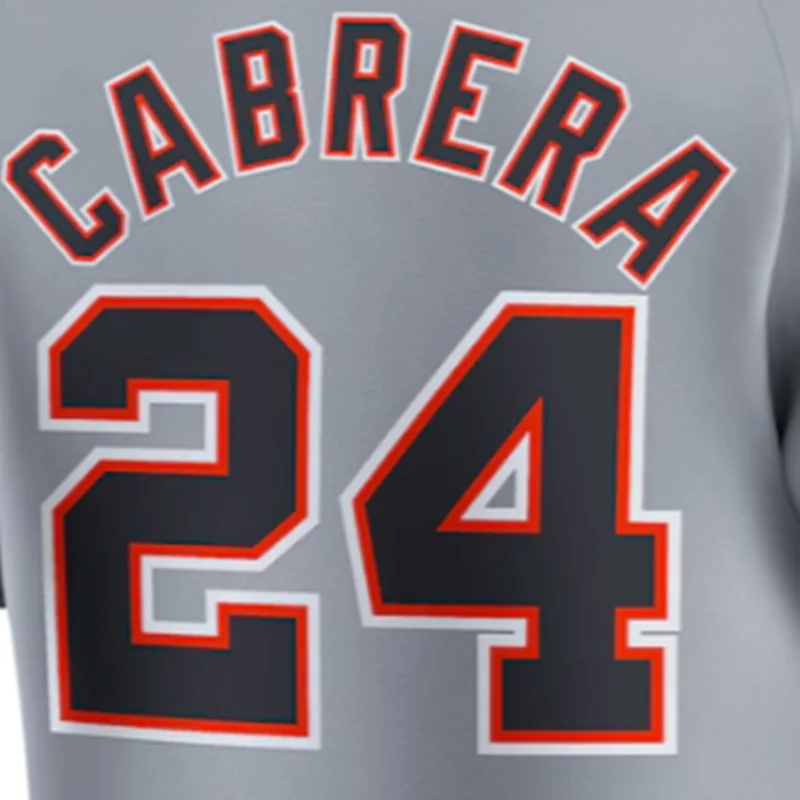 thumbnail image 1 of Camisetas de béisbol de la famosa marca Detroit con bordados para hombres, mujeres y jóvenes, personalizadas #24 CABRERA #28 BAEZ #31 GREENE #33 KEITH, 1 of 4