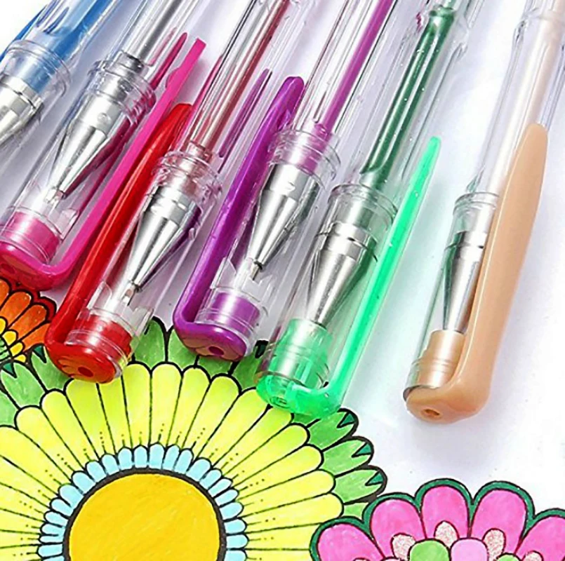 100 Piece Gel Pen Set with Case