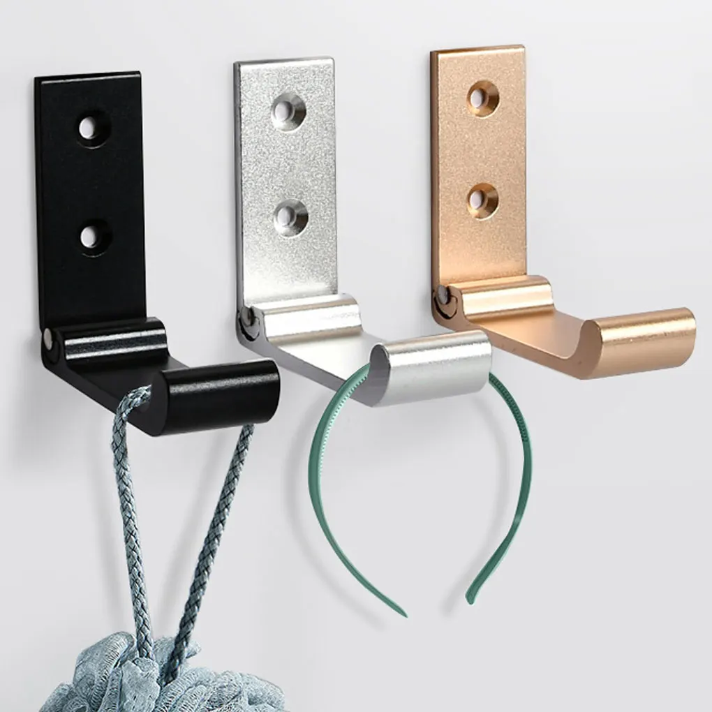 

1PC Aluminum Alloy Folding Hanging Hooks Towel Rack Home Clothes Coat Hanger Foldable Single Hook