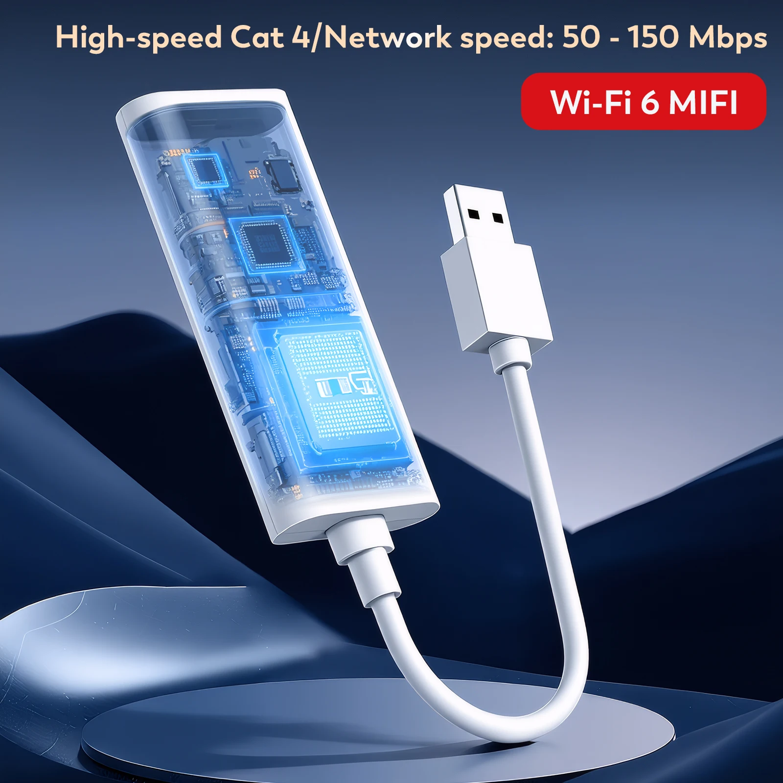 Neuankömmling 4G LTE Wireless USB Dongle mit High-Speed-Netzwerk 150Mbps Universal Portable Modem Stick WiFi Auto Adapter 4G Router