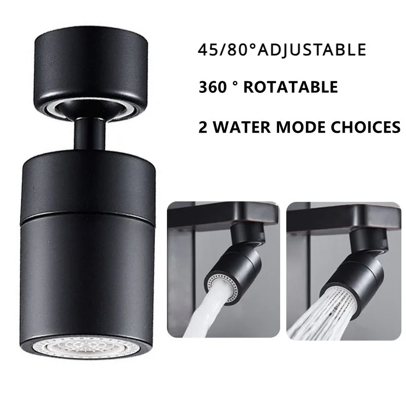 New 360° Rotary Faucet Splashproof Kitchen Faucet Spray Head Filter Adjustable Splashback Tap Nozzle Bubbler Kitchen Sink Faucet 3