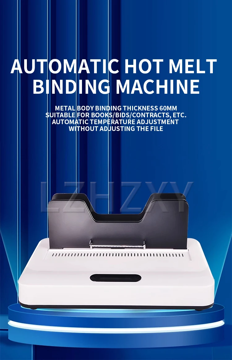 Description Picture 3 of itemU-R60H Wireless Hot Melt Glue Binding Machine Bid Document Automatic Binding Machine No Preheating Required No Punching 6cm Bind