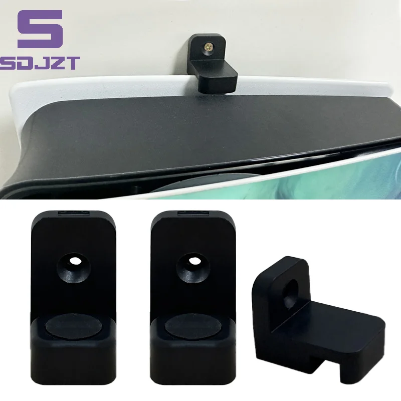 

Wall Bracket Controller Holder For PS5 Slim Console Stand Host Rack Game Storage Mount Accessories Space Saving Behind The TV