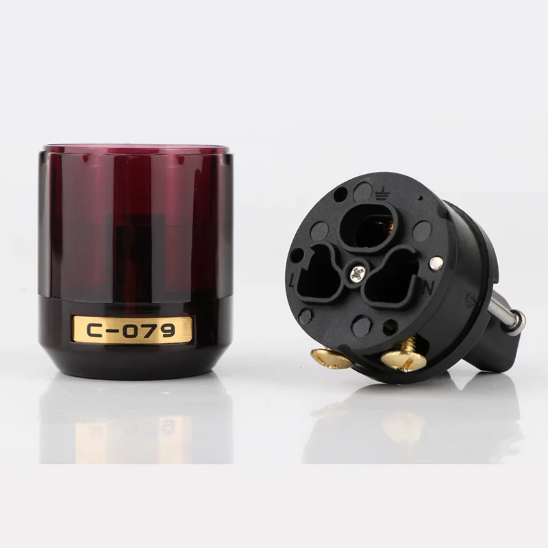 Фото Hifi C-079 Schuko европейская вилка европейского стандарта, 24k позолоченный аудиоразъем IEC, гнездовой, Штекерный аудиоразъем для самостоятельной сборки №2