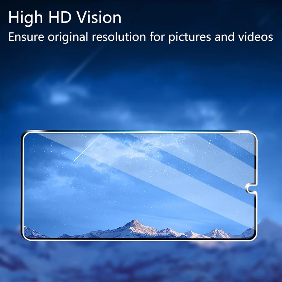 4-Pack HD Tempered Glass Screen Protector with Clear Adhesive